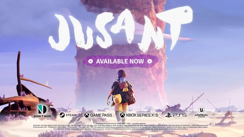 End card in the Jusant launch trailer
